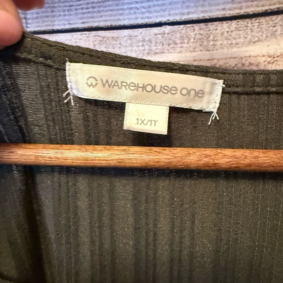 Women's Olive Ribbed Tee - Picture 2 of 2